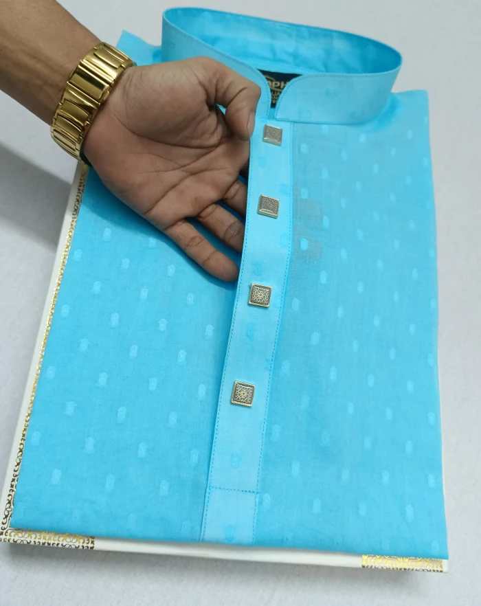 জামদানি গাড়ো আকাশী ১১০